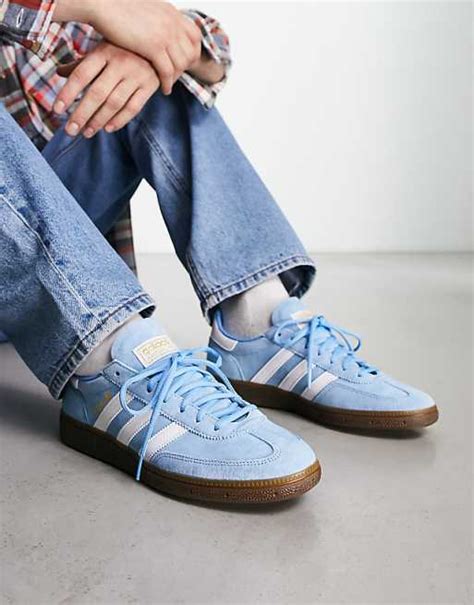 adidas spezial light blue white|adidas originals handball spezial unisex.